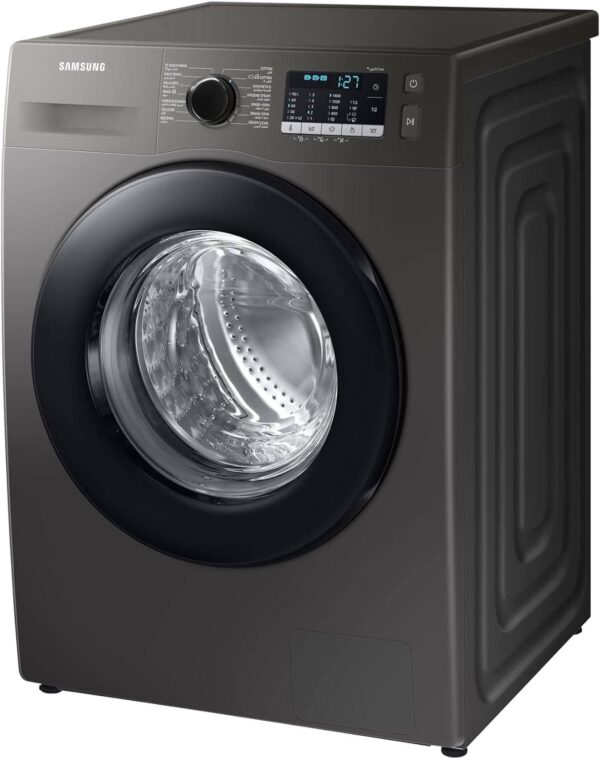 Samsung
8 Kg Front Load Washing Machine With Hygiene Steam, Eco Bubble, Drum Clean With Digital Inverter Technology, 1400 RPM 8 kg 55 kW WW80TA046AX Inox - Image 3