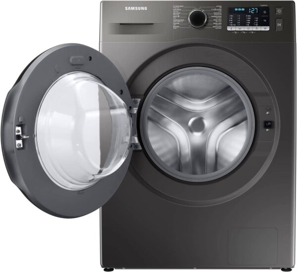 Samsung
8 Kg Front Load Washing Machine With Hygiene Steam, Eco Bubble, Drum Clean With Digital Inverter Technology, 1400 RPM 8 kg 55 kW WW80TA046AX Inox - Image 2