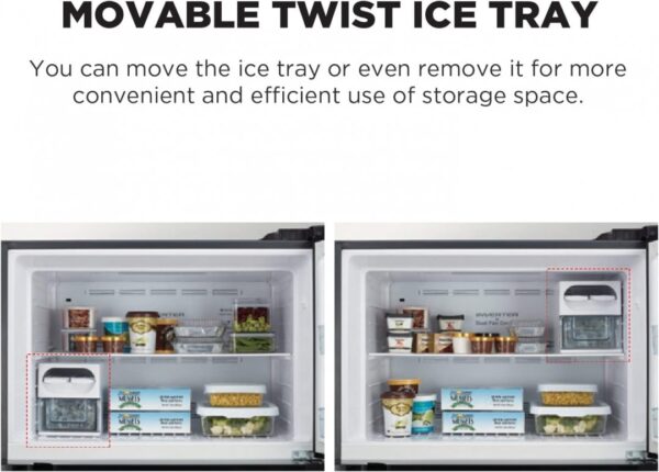 Hitachi 760 Liter Top Mount Refrigerator, Inverter Compressor, Double Door Brilliant Color Black Model – RV760PU7KBBK – 1 Year Full 10 Years Compressor - Image 10