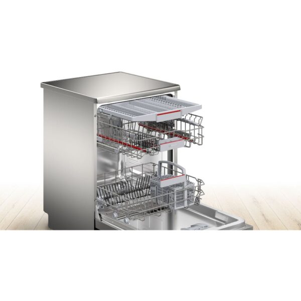 Bosch
Bosch Series 6 Free-standing Dishwasher, 13 Place Settings, Remote Start, HygienePlus 60 cm, Brushed Steel Anti-fingerprint SMS6HM127M //new no cartoon - Image 3