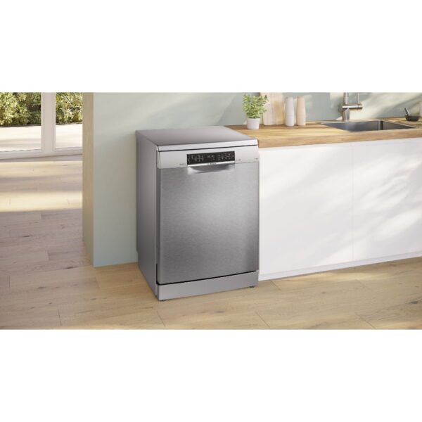 Bosch
Bosch Series 6 Free-standing Dishwasher, 13 Place Settings, Remote Start, HygienePlus 60 cm, Brushed Steel Anti-fingerprint SMS6HM127M //new no cartoon - Image 4