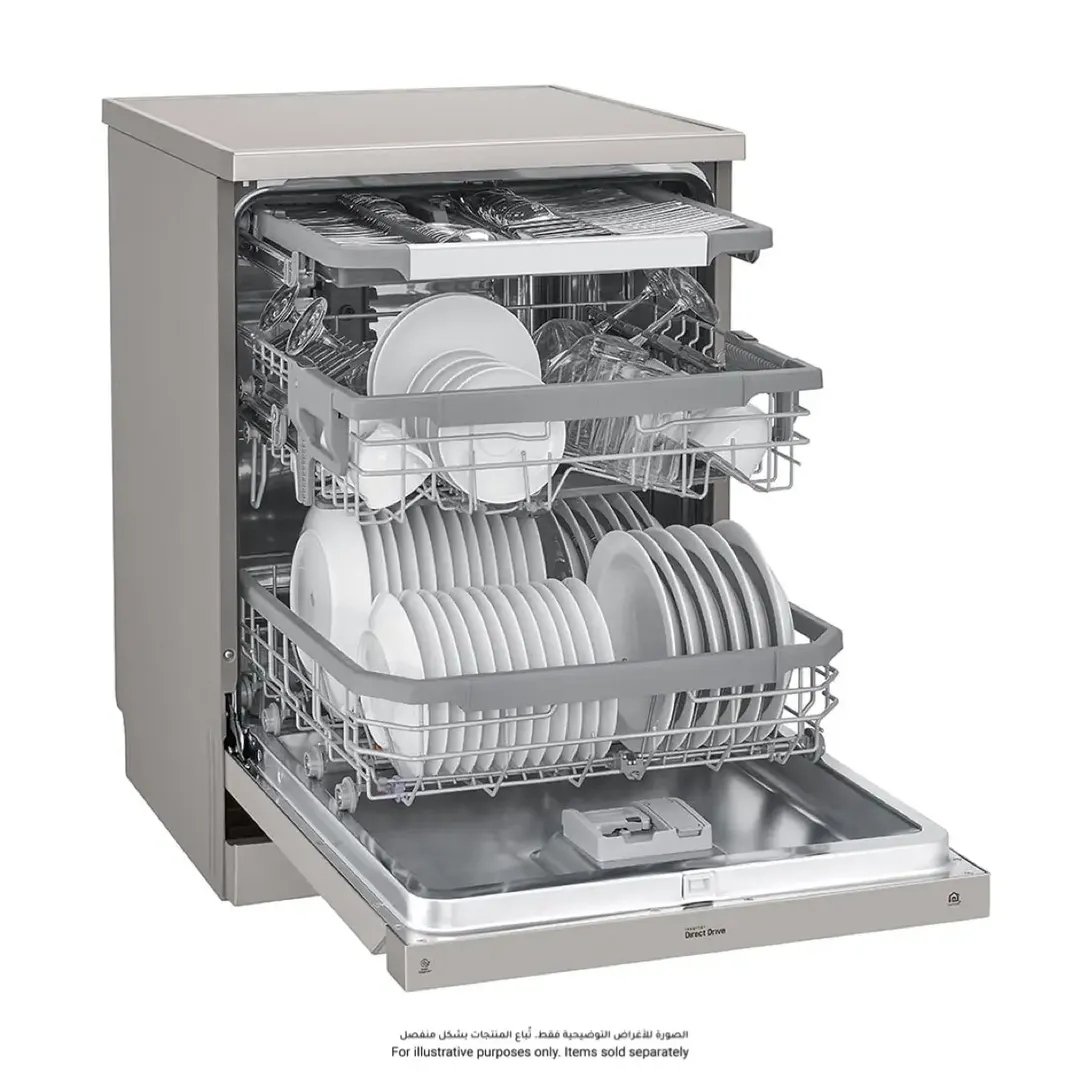 LG New QuadWash Steam Dishwasher, DFC435FP (14 Place Settings) - Image 5