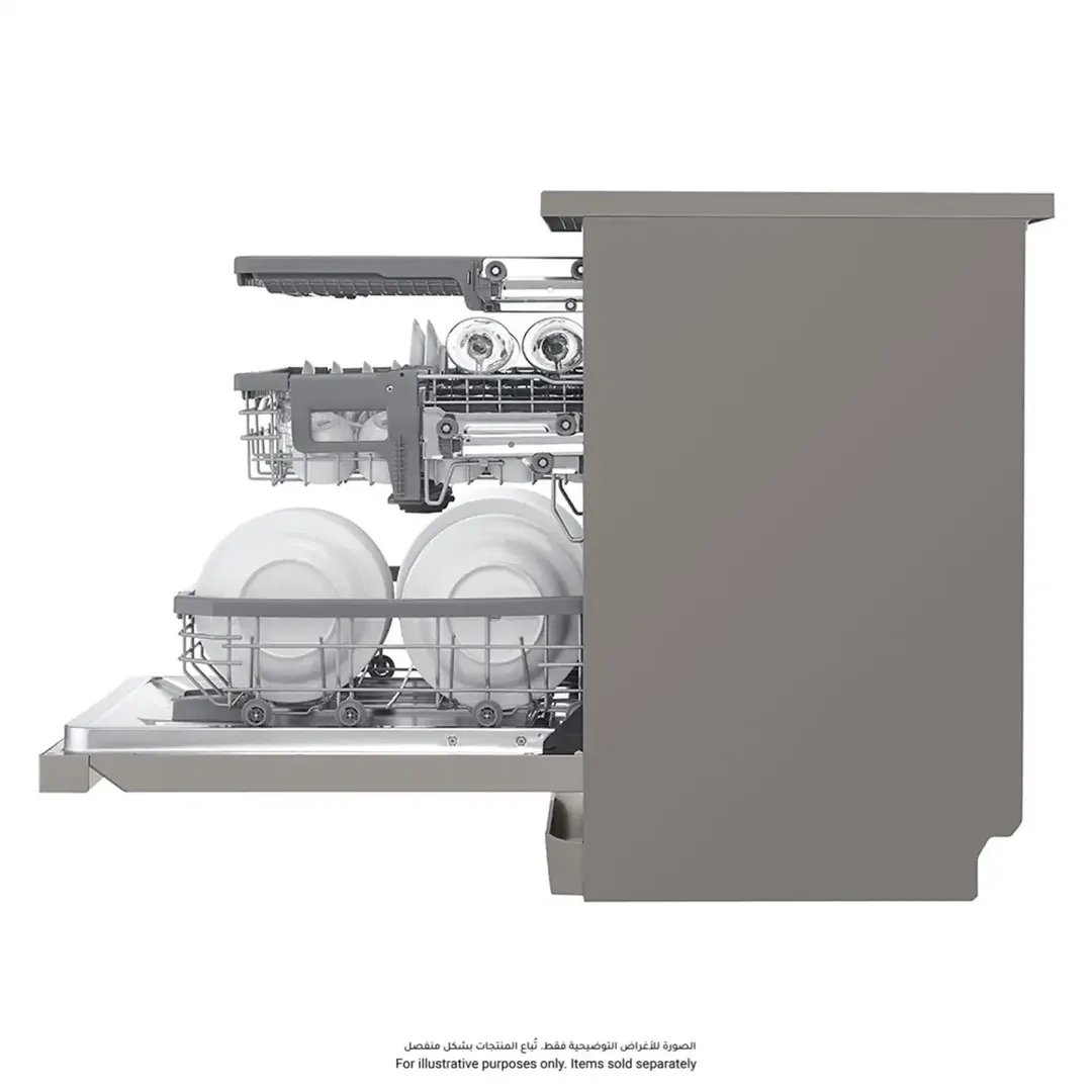 LG New QuadWash Steam Dishwasher, DFC435FP (14 Place Settings) - Image 2