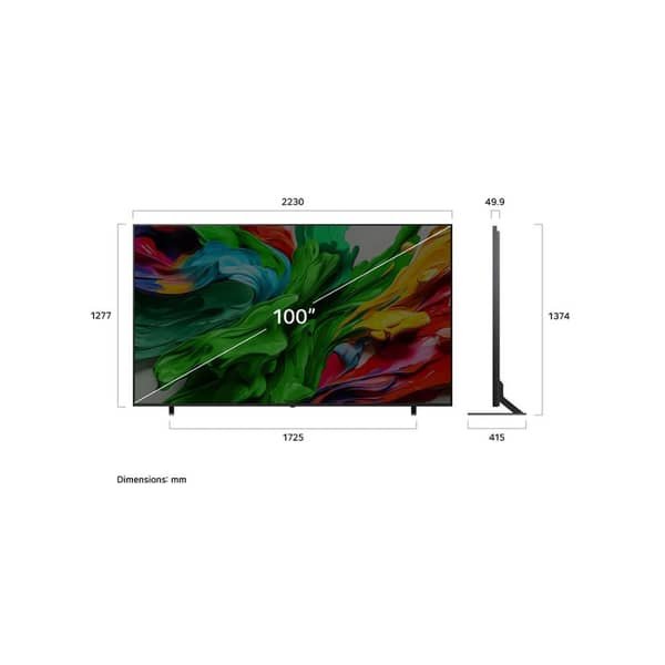 LG 100″ QNED evo AI QNED86 MiniLED 4K 120Hz Smart TV AI Magic remote Dolby webOS25 (2025) Model - Image 5